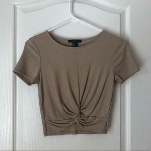 Forever 21 Knotted Crop Top